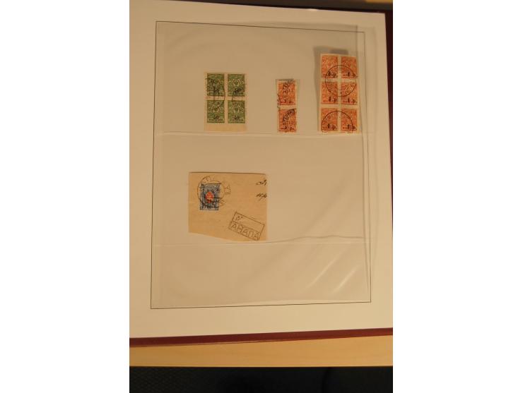 1862/1923, ungebrauchte und gestempelte Sammlung mit Armeeposten, Lokalausgaben, Wenden, Post auf Kreta, Post in China etc., 