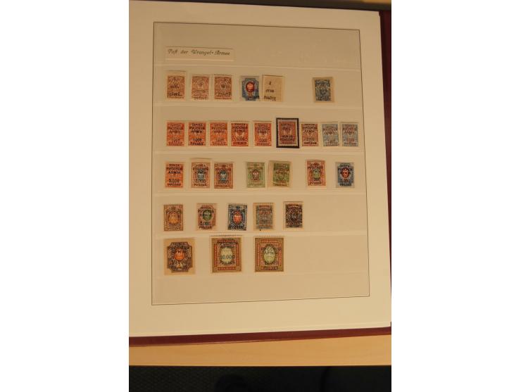 1862/1923, ungebrauchte und gestempelte Sammlung mit Armeeposten, Lokalausgaben, Wenden, Post auf Kreta, Post in China etc., 