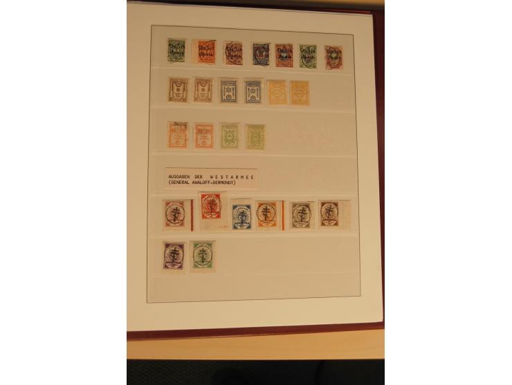 1862/1923, ungebrauchte und gestempelte Sammlung mit Armeeposten, Lokalausgaben, Wenden, Post auf Kreta, Post in China etc., 