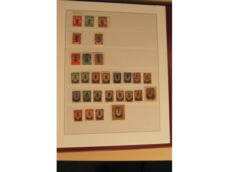 1862/1923, ungebrauchte und gestempelte Sammlung mit Armeeposten, Lokalausgaben, Wenden, Post auf Kreta, Post in China etc., 