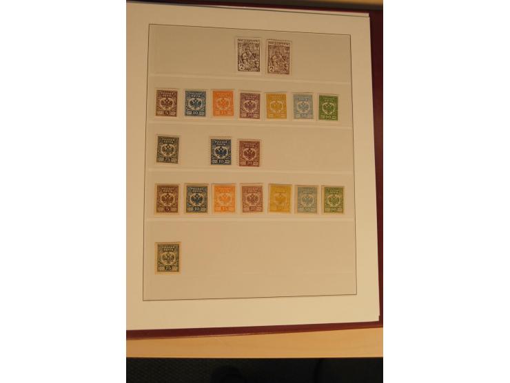 1862/1923, ungebrauchte und gestempelte Sammlung mit Armeeposten, Lokalausgaben, Wenden, Post auf Kreta, Post in China etc., 