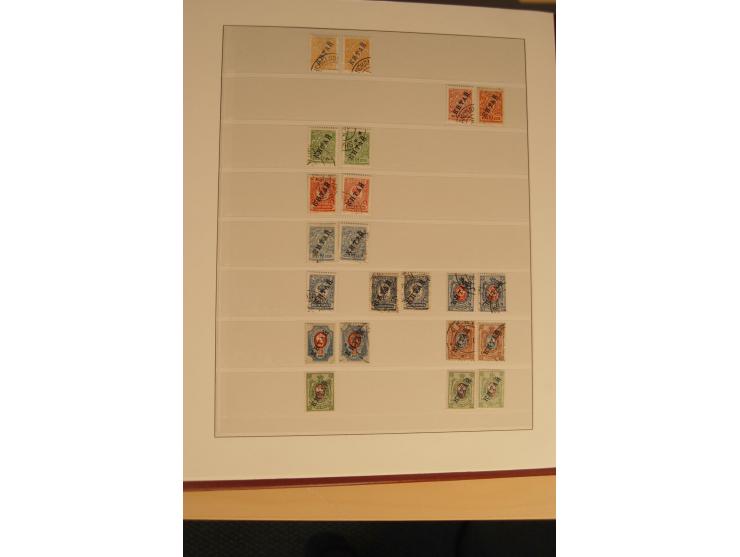 1862/1923, ungebrauchte und gestempelte Sammlung mit Armeeposten, Lokalausgaben, Wenden, Post auf Kreta, Post in China etc., 