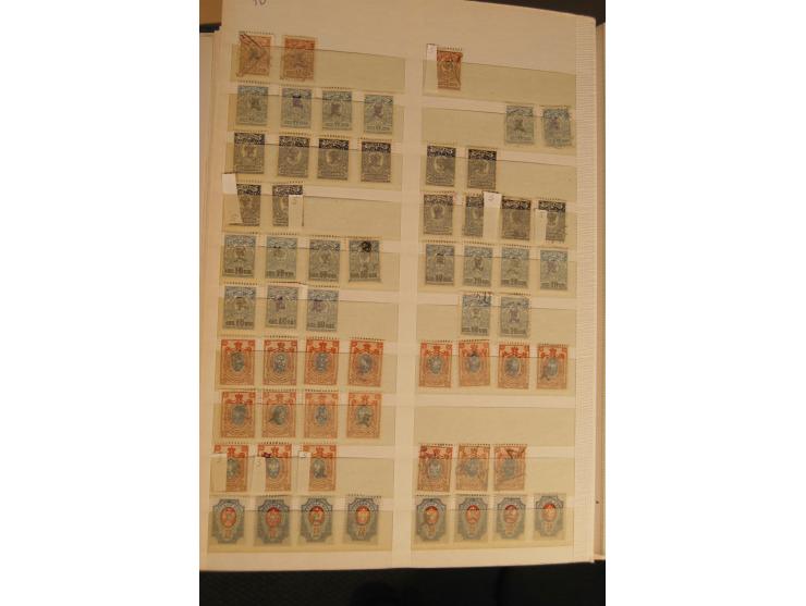 1866/1923 (ca.), postfrischer, ungebrauchter und gestempelter Posten mit hunderten von Marken, dabei besonders Kaukasische St