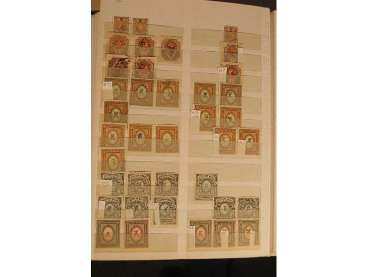 1866/1923 (ca.), postfrischer, ungebrauchter und gestempelter Posten mit hunderten von Marken, dabei besonders Kaukasische St