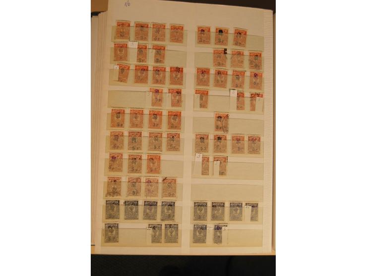 1866/1923 (ca.), postfrischer, ungebrauchter und gestempelter Posten mit hunderten von Marken, dabei besonders Kaukasische St