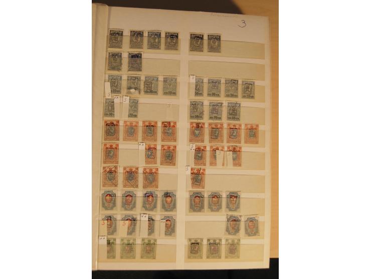 1866/1923 (ca.), postfrischer, ungebrauchter und gestempelter Posten mit hunderten von Marken, dabei besonders Kaukasische St