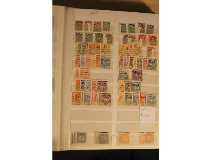 1866/1923 (ca.), postfrischer, ungebrauchter und gestempelter Posten mit hunderten von Marken, dabei besonders Kaukasische St