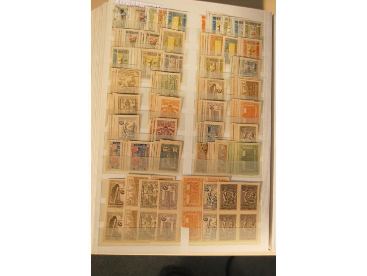 1866/1923 (ca.), postfrischer, ungebrauchter und gestempelter Posten mit hunderten von Marken, dabei besonders Kaukasische St