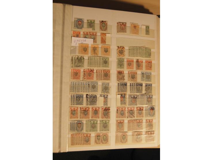1866/1923 (ca.), postfrischer, ungebrauchter und gestempelter Posten mit hunderten von Marken, dabei besonders Kaukasische St