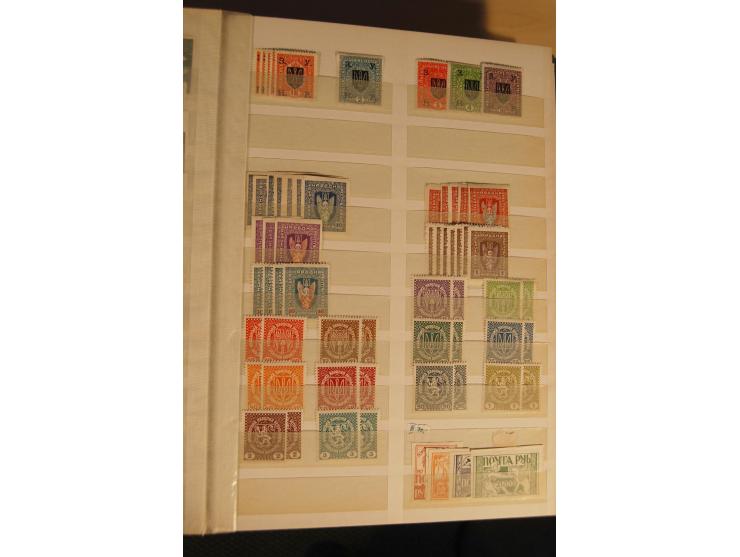 1866/1923 (ca.), postfrischer, ungebrauchter und gestempelter Posten mit hunderten von Marken, dabei besonders Kaukasische St