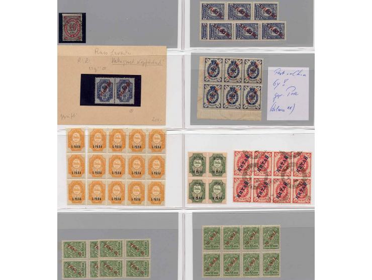 1890/1920 (ca.), postfrische, ungebrauchte und gestempelte Partie Post in China und in der Levante, dabei Levante Mi.-Nr. 23y
