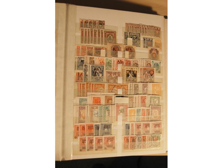 1890/1920 (ca.), postfrische, ungebrauchte und gestempelte Partie Post in China und in der Levante, dabei Levante Mi.-Nr. 23y