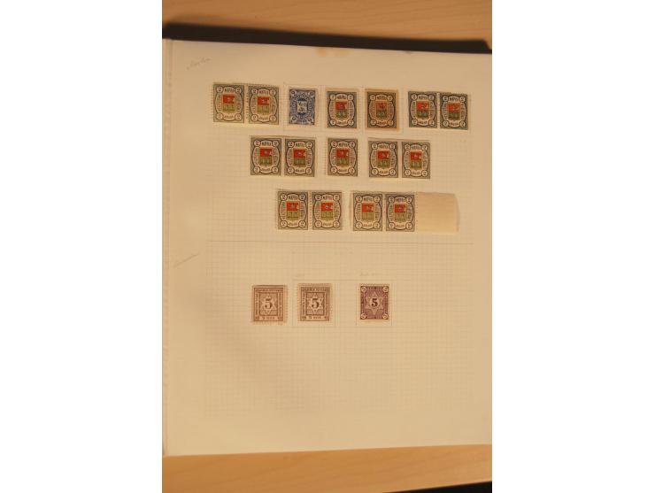 Kungur bis Ostrogoshsk, sehr interessante und reichhaltige ungebrauchte und gestempelte Sammlung, dabei umfangreich Lebedjan 