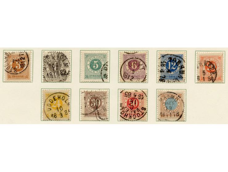 1855/78, gestempelte Sammlung mit u.a. Mi.-Nr. 1a, 3a und b, 4a und b sowie 5a und b, kleine Mängel bzw. Korrekturen, optisch