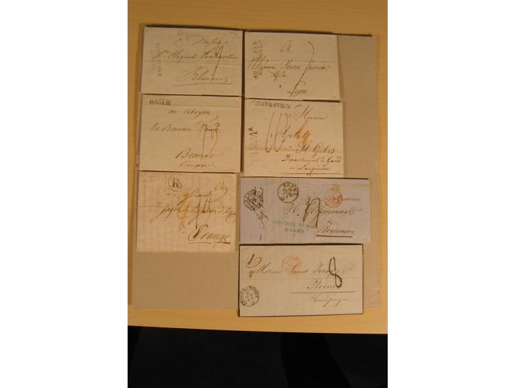 1798/1860 (ca.), rd. 120 Vorphila- bzw. unfrankierte Briefe, dabei viele Transitbriefe, Routen-Stempel etc., teils  beschrieb