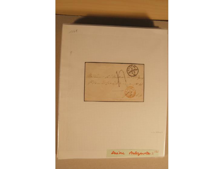 1798/1860 (ca.), rd. 120 Vorphila- bzw. unfrankierte Briefe, dabei viele Transitbriefe, Routen-Stempel etc., teils  beschrieb