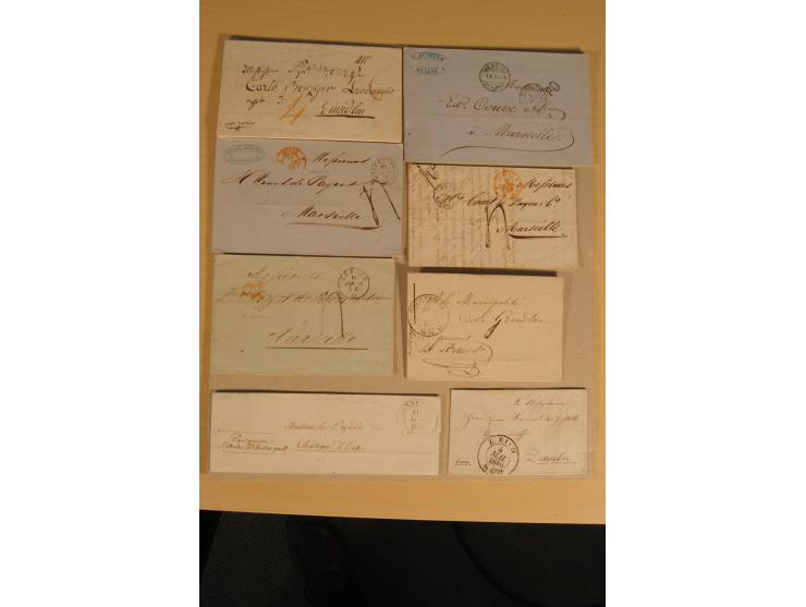 1798/1860 (ca.), rd. 120 Vorphila- bzw. unfrankierte Briefe, dabei viele Transitbriefe, Routen-Stempel etc., teils  beschrieb