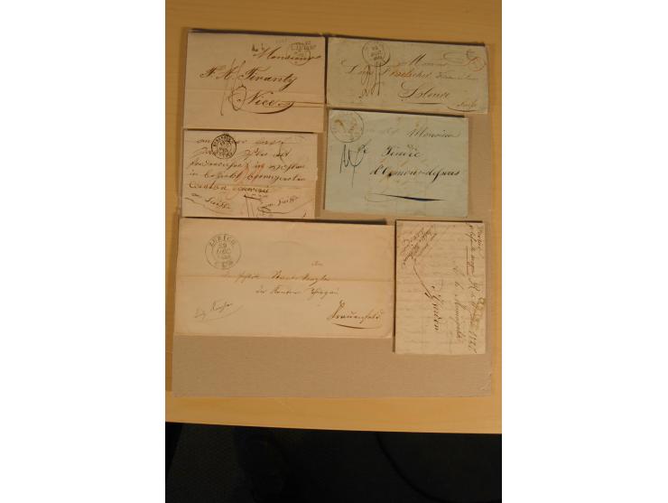 1798/1860 (ca.), rd. 120 Vorphila- bzw. unfrankierte Briefe, dabei viele Transitbriefe, Routen-Stempel etc., teils  beschrieb