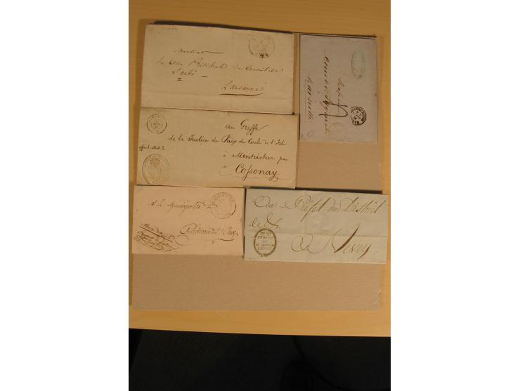 1798/1860 (ca.), rd. 120 Vorphila- bzw. unfrankierte Briefe, dabei viele Transitbriefe, Routen-Stempel etc., teils  beschrieb
