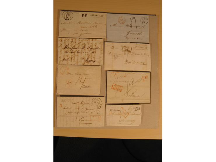 1798/1860 (ca.), rd. 120 Vorphila- bzw. unfrankierte Briefe, dabei viele Transitbriefe, Routen-Stempel etc., teils  beschrieb