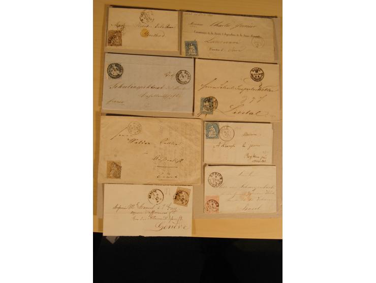 1850/1920 (ca.), Posten Briefe, dabei Rayon, über 110 Strubli etc., unterschiedliche Erhaltung
