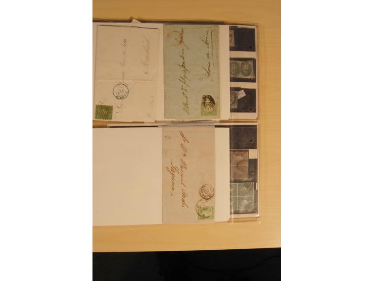 1850/1920, gestempelte Sammlung inkl. einiger Briefe mit vielen besseren Ausgaben dabei u.a. Mi.-Nr. 2-3, 7, 9, 15-16, 22, 46