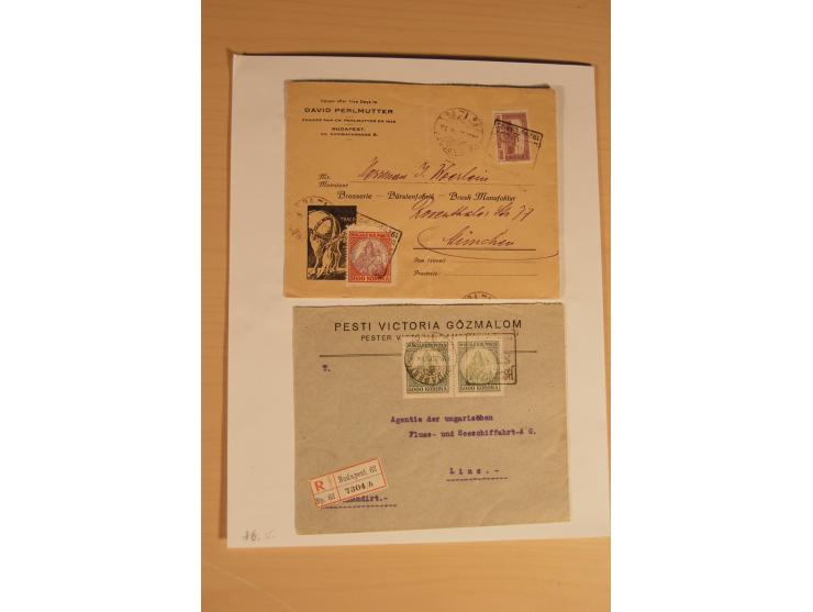 1921/26, Madonna 50-10000 Kr., Spezialsammlung mit 50 Kr., Erst-Probedruck in schwarz, 200-10000 Kr. ungezähnt, Verzähnungen,