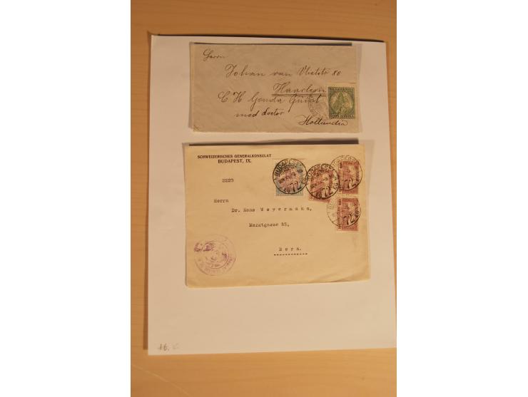 1921/26, Madonna 50-10000 Kr., Spezialsammlung mit 50 Kr., Erst-Probedruck in schwarz, 200-10000 Kr. ungezähnt, Verzähnungen,