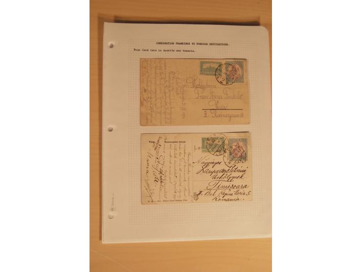 1921/26, Madonna 50-10000 Kr., Spezialsammlung mit 50 Kr., Erst-Probedruck in schwarz, 200-10000 Kr. ungezähnt, Verzähnungen,
