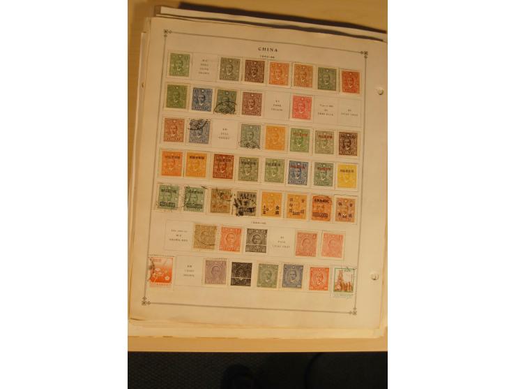 1897/1980 (ca.), ungebrauchte und gestempelte Partie, dabei auch Taiwan; auf Albumblättern