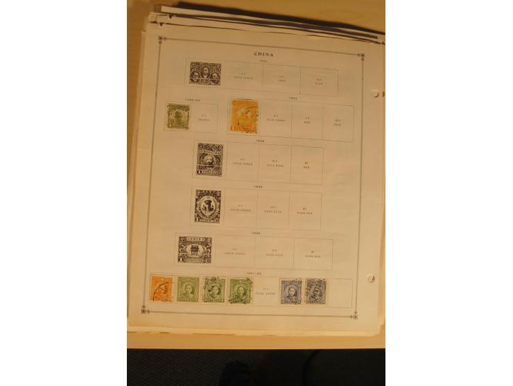1897/1980 (ca.), ungebrauchte und gestempelte Partie, dabei auch Taiwan; auf Albumblättern