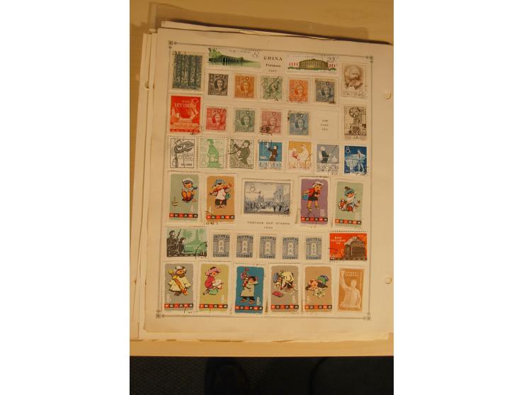 1897/1980 (ca.), ungebrauchte und gestempelte Partie, dabei auch Taiwan; auf Albumblättern