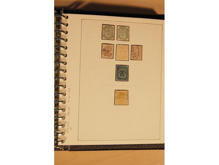 1859/1930 (ca.), ungebrauchte und gestempelte Sammlung mit Gebieten in 3 kleinen Ordnern, dabei bessere frühe Werte in zum Te