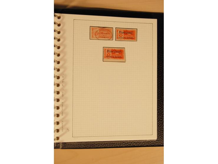 1859/1930 (ca.), ungebrauchte und gestempelte Sammlung mit Gebieten in 3 kleinen Ordnern, dabei bessere frühe Werte in zum Te