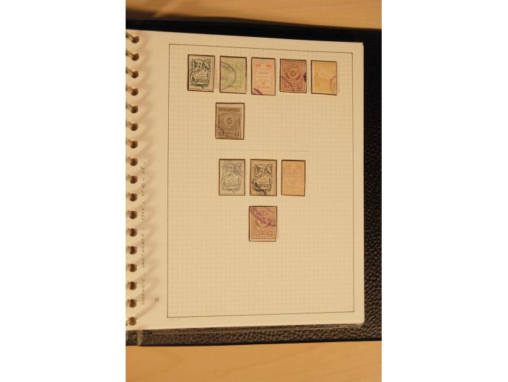 1859/1930 (ca.), ungebrauchte und gestempelte Sammlung mit Gebieten in 3 kleinen Ordnern, dabei bessere frühe Werte in zum Te