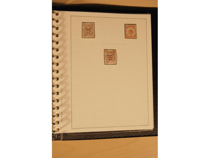 1859/1930 (ca.), ungebrauchte und gestempelte Sammlung mit Gebieten in 3 kleinen Ordnern, dabei bessere frühe Werte in zum Te