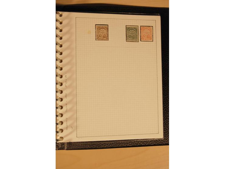1859/1930 (ca.), ungebrauchte und gestempelte Sammlung mit Gebieten in 3 kleinen Ordnern, dabei bessere frühe Werte in zum Te
