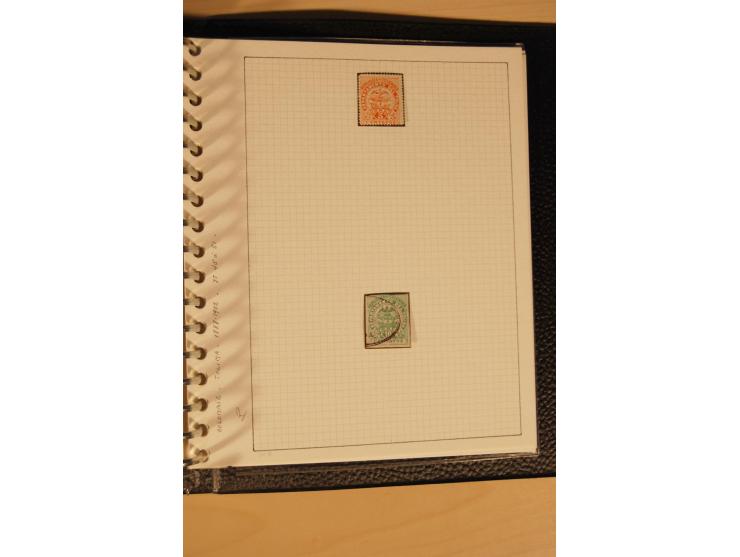 1859/1930 (ca.), ungebrauchte und gestempelte Sammlung mit Gebieten in 3 kleinen Ordnern, dabei bessere frühe Werte in zum Te