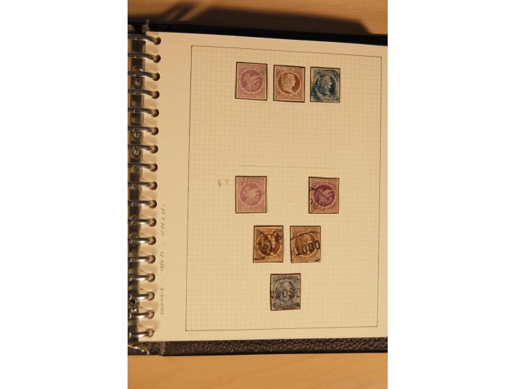 1859/1930 (ca.), ungebrauchte und gestempelte Sammlung mit Gebieten in 3 kleinen Ordnern, dabei bessere frühe Werte in zum Te