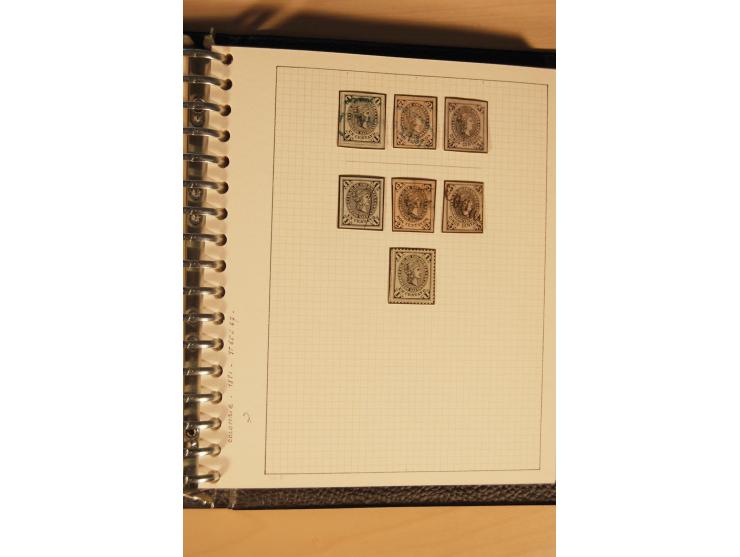 1859/1930 (ca.), ungebrauchte und gestempelte Sammlung mit Gebieten in 3 kleinen Ordnern, dabei bessere frühe Werte in zum Te