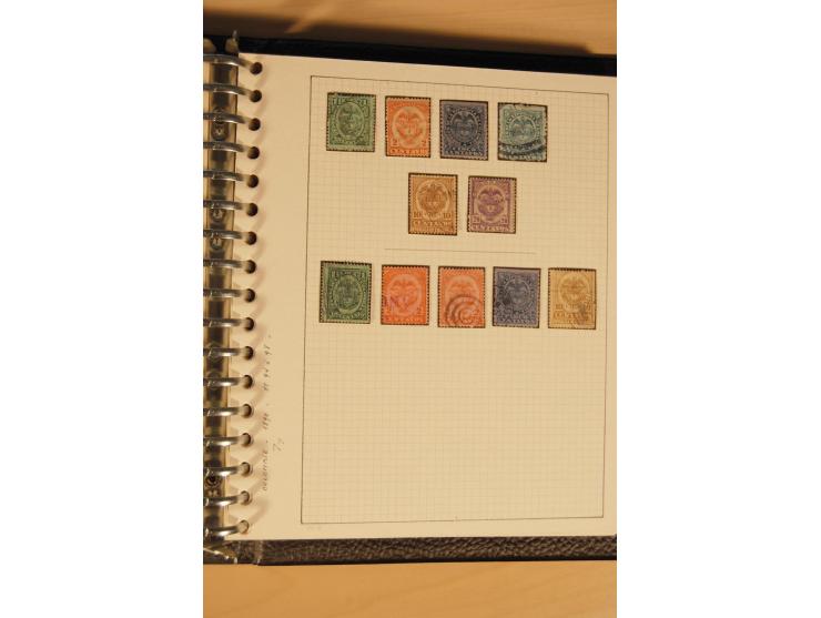 1859/1930 (ca.), ungebrauchte und gestempelte Sammlung mit Gebieten in 3 kleinen Ordnern, dabei bessere frühe Werte in zum Te