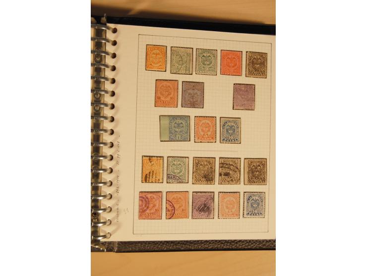 1859/1930 (ca.), ungebrauchte und gestempelte Sammlung mit Gebieten in 3 kleinen Ordnern, dabei bessere frühe Werte in zum Te