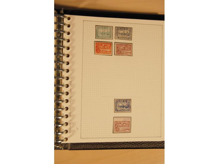1859/1930 (ca.), ungebrauchte und gestempelte Sammlung mit Gebieten in 3 kleinen Ordnern, dabei bessere frühe Werte in zum Te