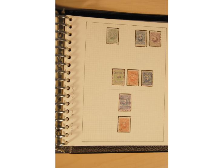 1859/1930 (ca.), ungebrauchte und gestempelte Sammlung mit Gebieten in 3 kleinen Ordnern, dabei bessere frühe Werte in zum Te