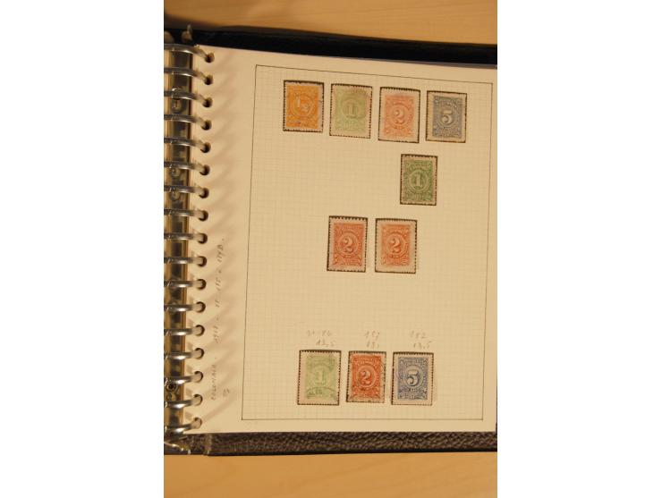 1859/1930 (ca.), ungebrauchte und gestempelte Sammlung mit Gebieten in 3 kleinen Ordnern, dabei bessere frühe Werte in zum Te