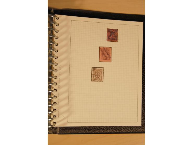 1859/1930 (ca.), ungebrauchte und gestempelte Sammlung mit Gebieten in 3 kleinen Ordnern, dabei bessere frühe Werte in zum Te
