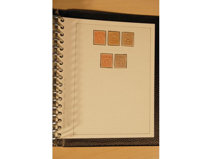 1859/1930 (ca.), ungebrauchte und gestempelte Sammlung mit Gebieten in 3 kleinen Ordnern, dabei bessere frühe Werte in zum Te