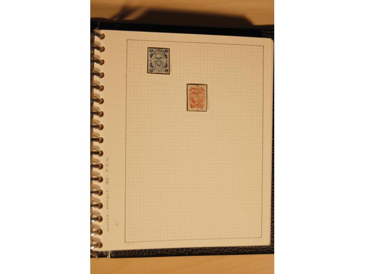 1859/1930 (ca.), ungebrauchte und gestempelte Sammlung mit Gebieten in 3 kleinen Ordnern, dabei bessere frühe Werte in zum Te
