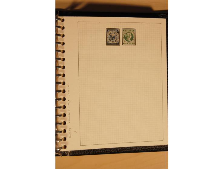 1859/1930 (ca.), ungebrauchte und gestempelte Sammlung mit Gebieten in 3 kleinen Ordnern, dabei bessere frühe Werte in zum Te