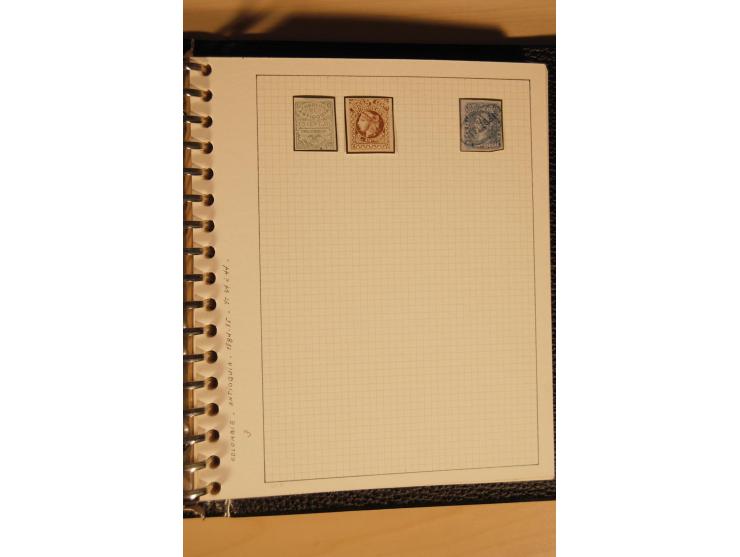 1859/1930 (ca.), ungebrauchte und gestempelte Sammlung mit Gebieten in 3 kleinen Ordnern, dabei bessere frühe Werte in zum Te